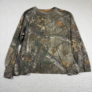 Vintage Y2K Realtree Men's Size 2XL Camo Realtree Xtra T Shirt Long Sleeve